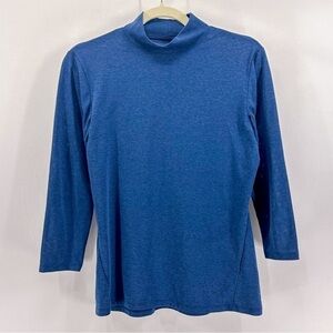 Arc’teryx Women’s Blue Lumin Mock Neck Long Sleeve Top Base Layer Small